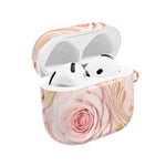 Rose Gold Floral AirPods Case