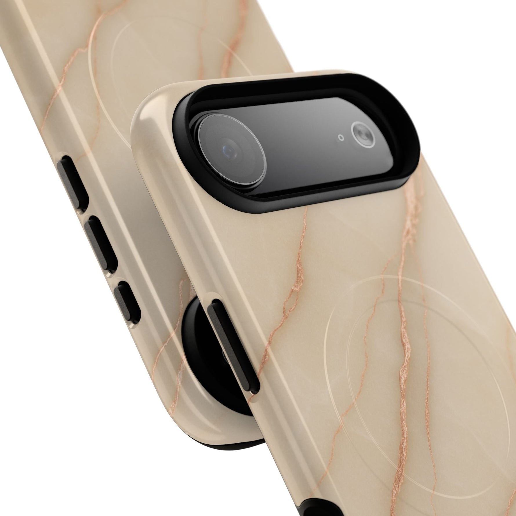 Luxury Series Marble Beige iPhone Case compatible with MagSafe  Shamo's