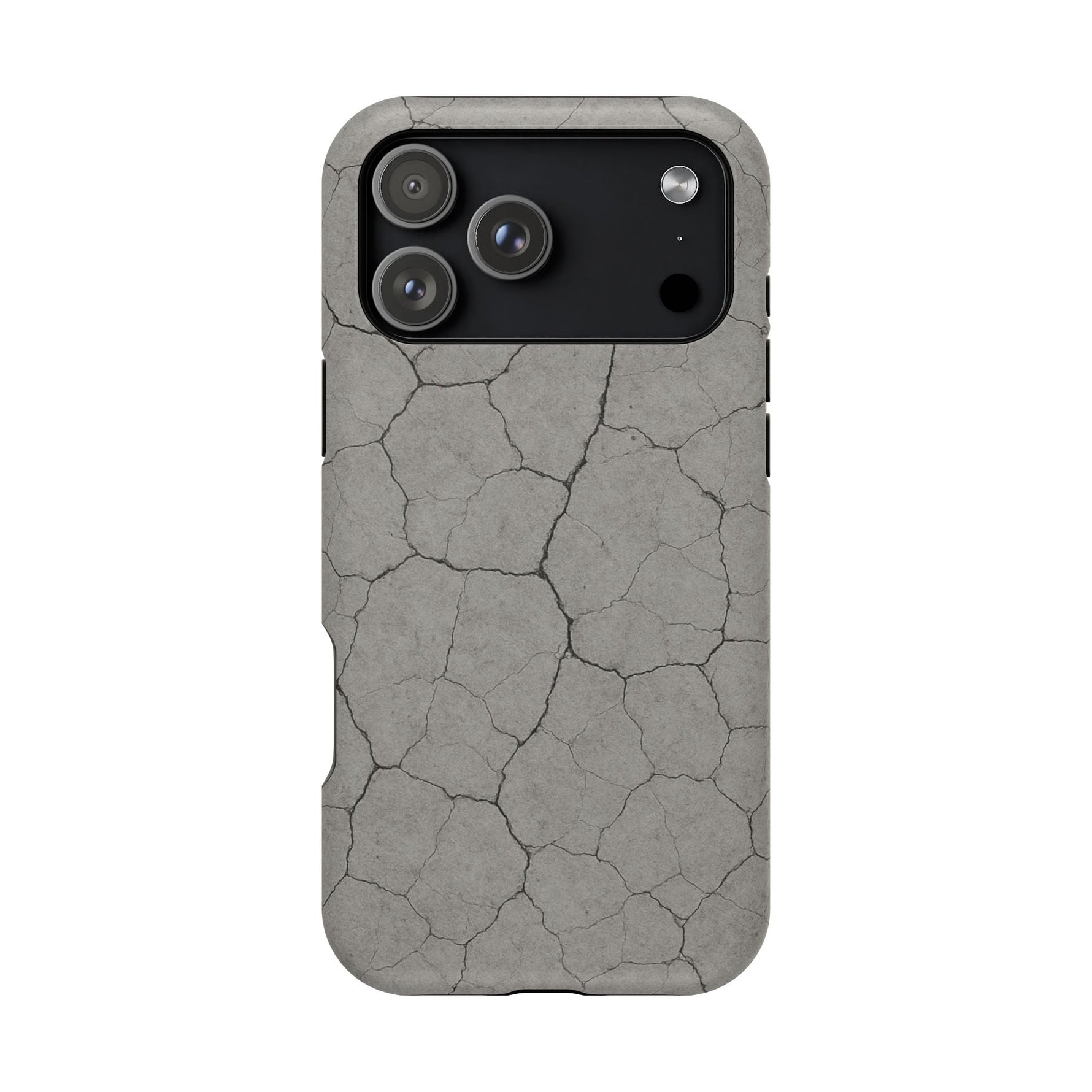Cracked Concrete Texture iPhone Case with MagSafe compatibility  Shamo's iPhone 17 Pro Max / Matte