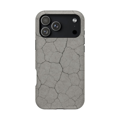 Cracked Concrete Texture iPhone Case with MagSafe compatibility  Shamo's iPhone 17 Pro Max / Matte