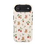 Strawberry Teddy iPhone Case with MagSafe