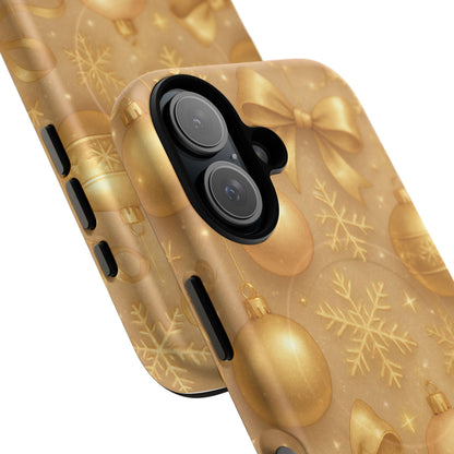 Holiday Gold Ornament iPhone Case | Compatible with MagSafe
