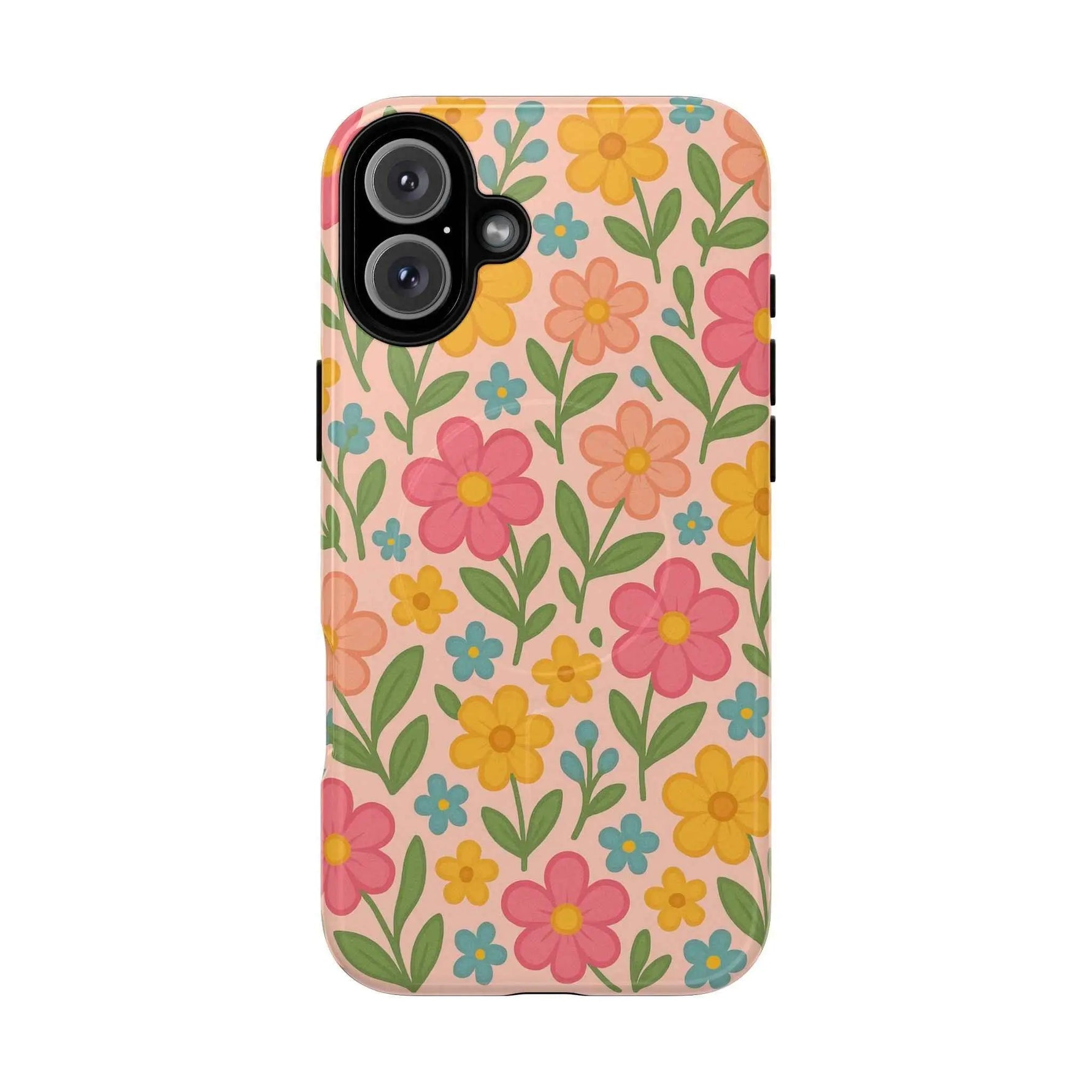 Floral Tough Magnetic MagSafe Phone Case - Stylish Protection for Everyday Use