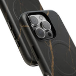 Black & Gold Marble iPhone Case with MagSafe  Shamo's