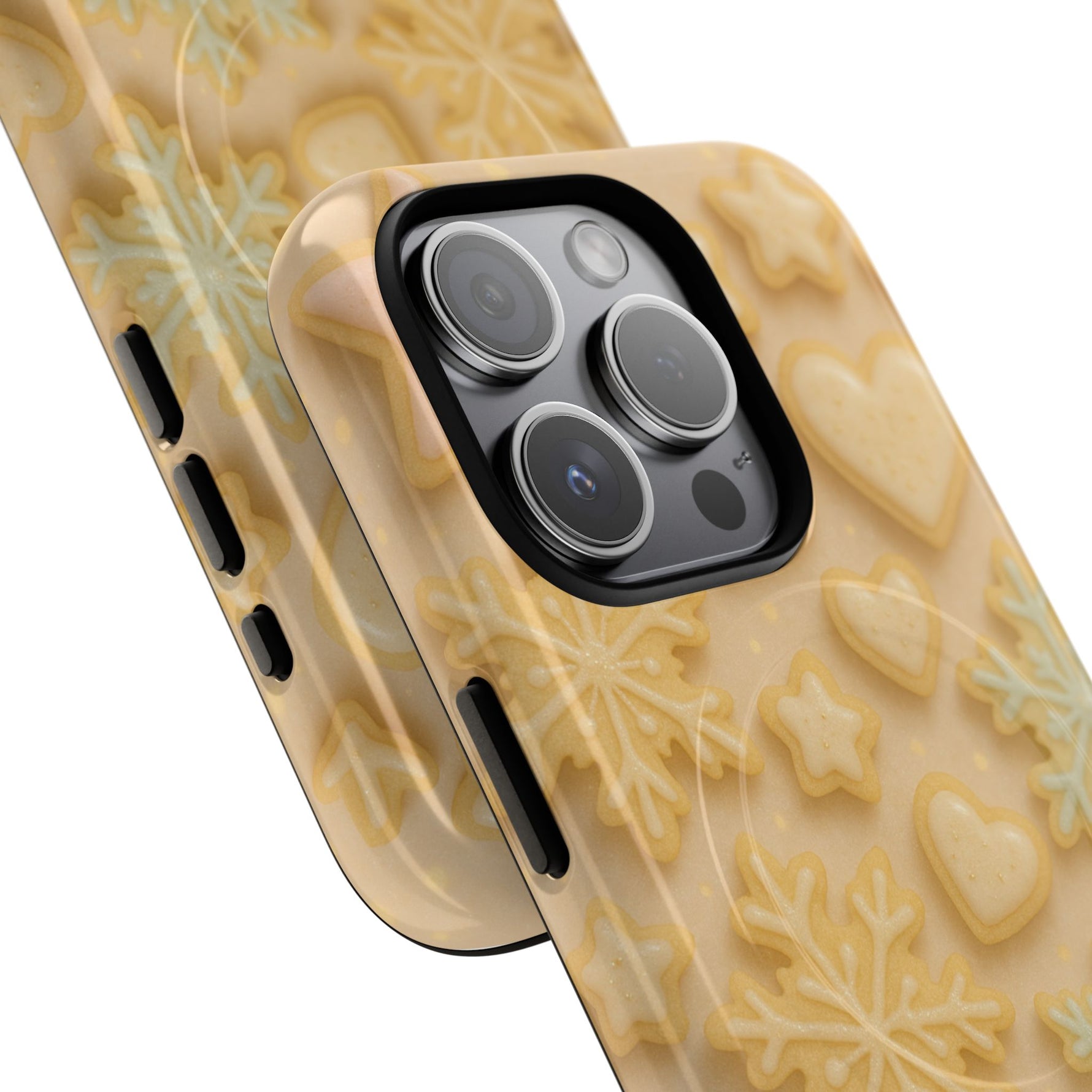 Heart & Snowflake Holiday iPhone Case — compatible with MagSafe - Shamo's