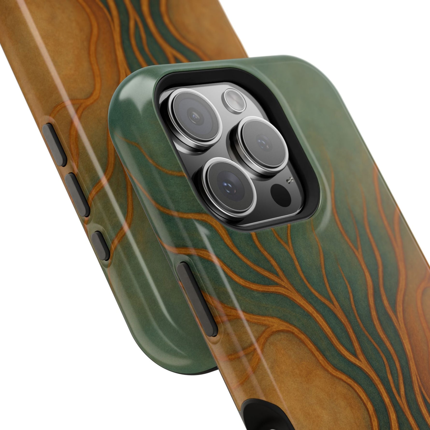 Abstract Tree of Life Design Golden Origin iPhone Case | MagSafe Compatible  Shamo's