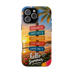 Hello Summer Phone Case — Tropical Beach MagSafe Impact-Resistant Case