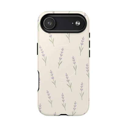 Lavender Minimal Bloom iPhone Case with MagSafe