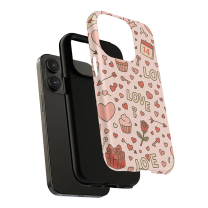 Sweet Love Pattern iPhone Case (MagSafe compatible)