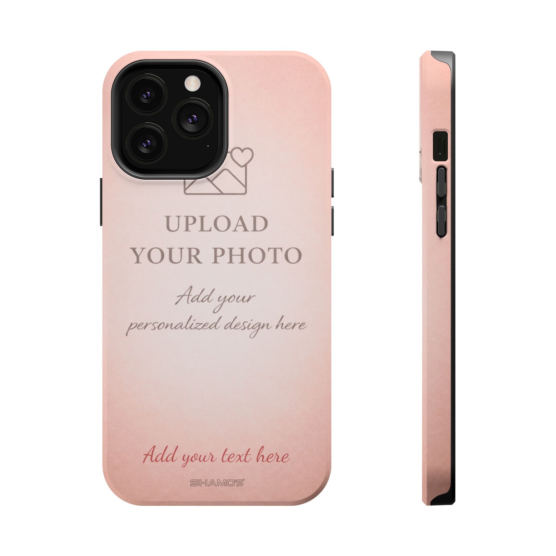Personalizable iPhone Case | Add Your Own Photo and Text | MagSafe Compatible - iPhone 13 Pro Max / Matte - Shamo's