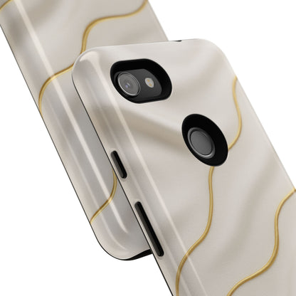 Elegant Gold Wave Tough iPhone Case