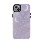 Celestial Lavender iPhone Case — Moon & Stars MagSafe Compatible - Shamo's