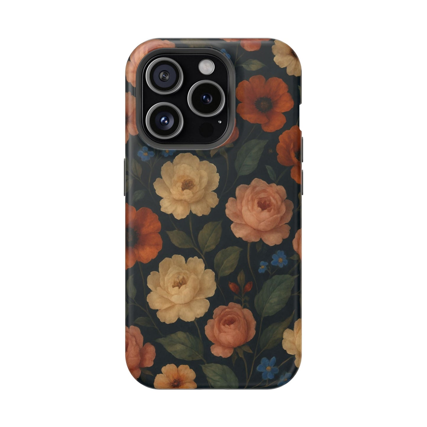 Floral Vintage Rose Magnetic Impact iPhone Case with MagSafe  Shamo's iPhone 15 Pro / Matte