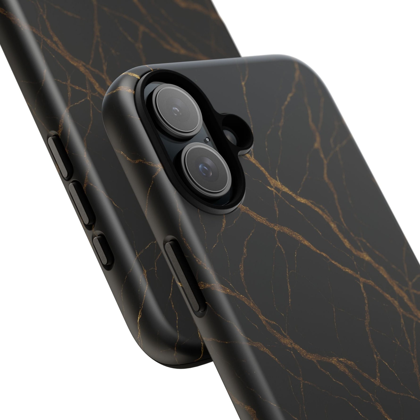 Black Marble Tough iPhone Case  Shamo's
