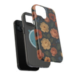 Floral Vintage Rose Magnetic Impact iPhone Case with MagSafe  Shamo's
