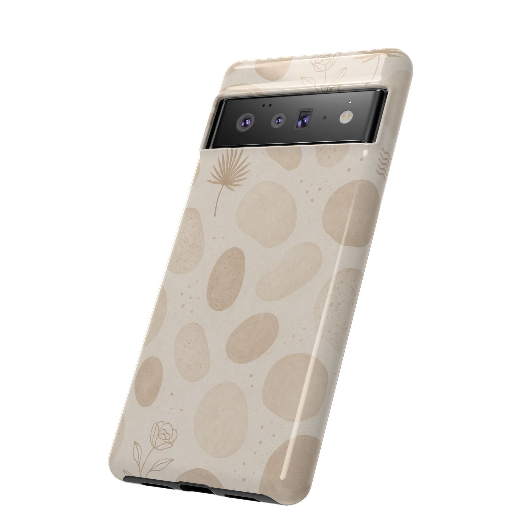 Neutral Pebble Pattern Tough iPhone Case  Shamo's