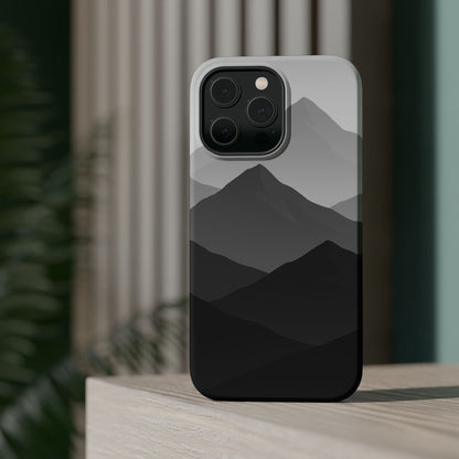 Monochrome Mountain Design iPhone Case | MagSafe  Shamo's
