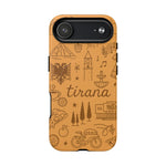 Tirana Illustrated Hand-Drawn iPhone Case — Albanian Landmarks & Icons | MagSafe compatible  Shamo's iPhone 17 Air / Matte