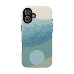 “Calm Over Chaos” Abstract Ocean Wave iPhone Case | MagSafe Compatible  Shamo's iPhone 16 Plus / Matte