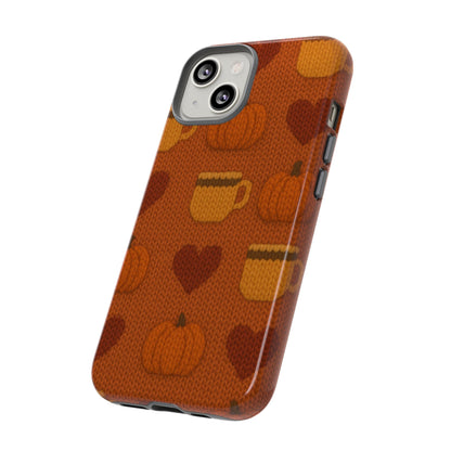 Fall Pumpkin & Coffee iPhone Case