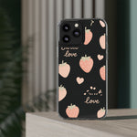 Sweet Love Strawberry Clear iPhone Case | MagSafe - Shamo's