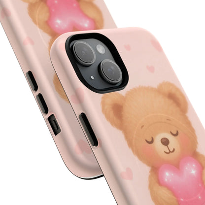 Heart Hug Teddy Bear iPhone Case – with MagSafe - Shamo's