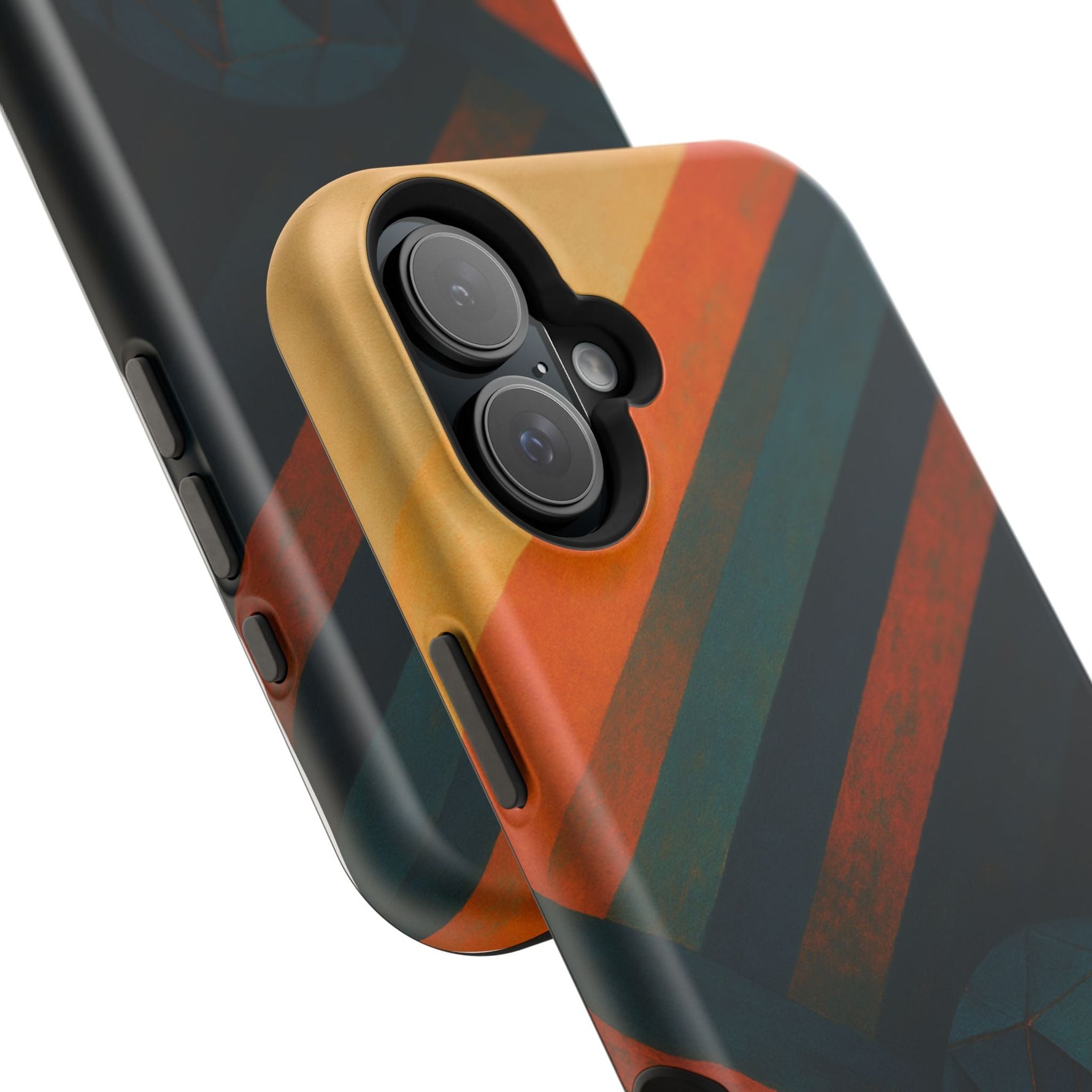 “Geometry of Becoming” Abstract iPhone MagSafe Case — Magnetic Impact-Resistant  Shamo's