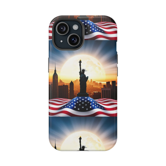 MagSafe American Flag Tough Phone Case: Show Your Patriotism in Style