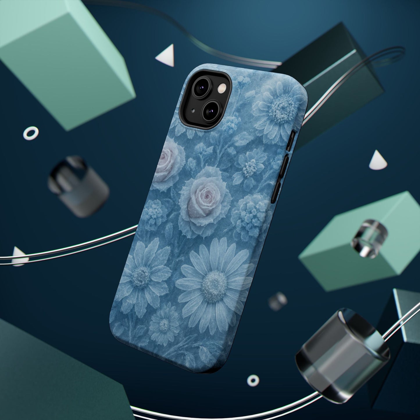 Frozen Beauty Floral Rose iPhone Case | MagSafe compatible  Shamo's