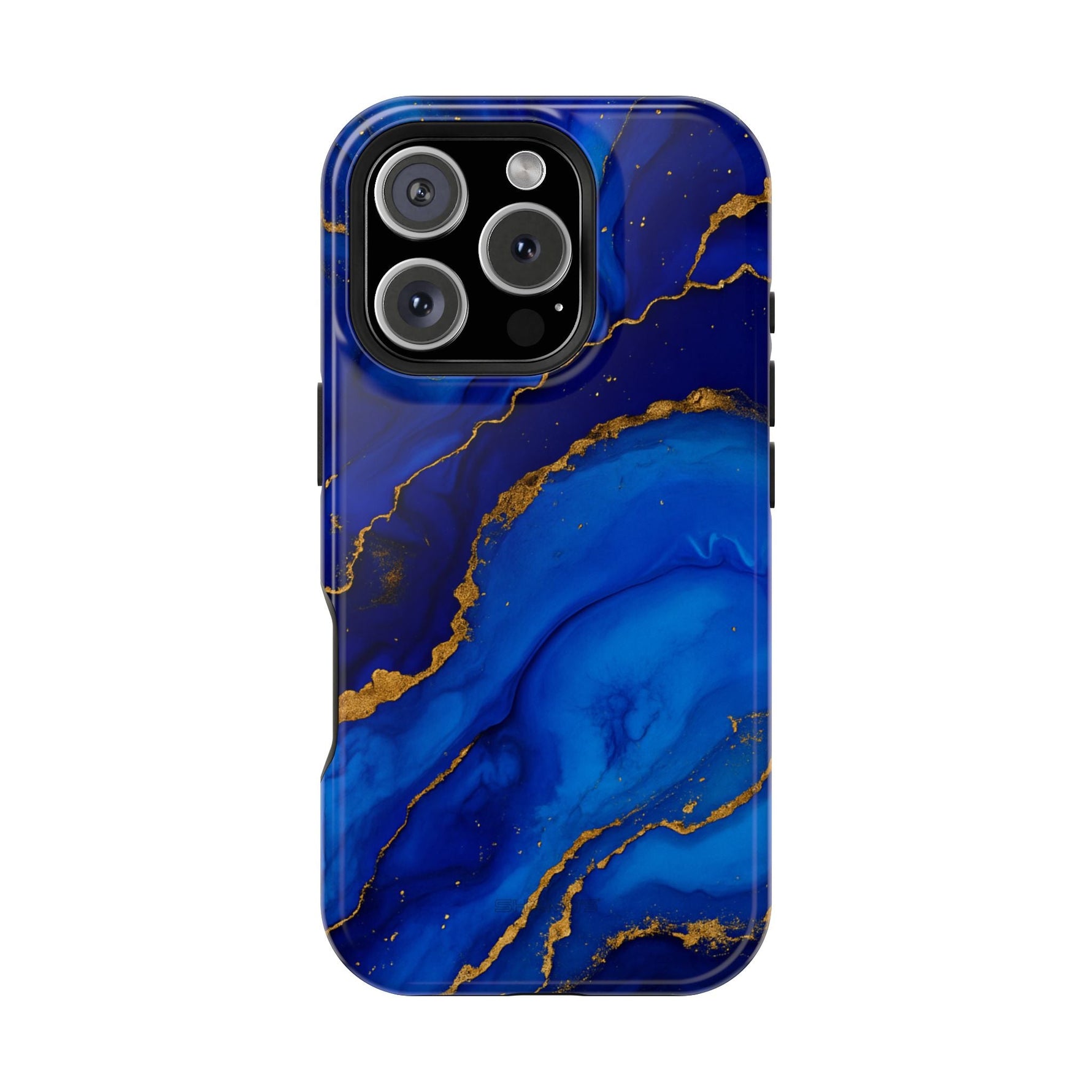Blue Gold Marble Phone Case  Shamo's iPhone 16 Pro / Glossy / Without gift packaging