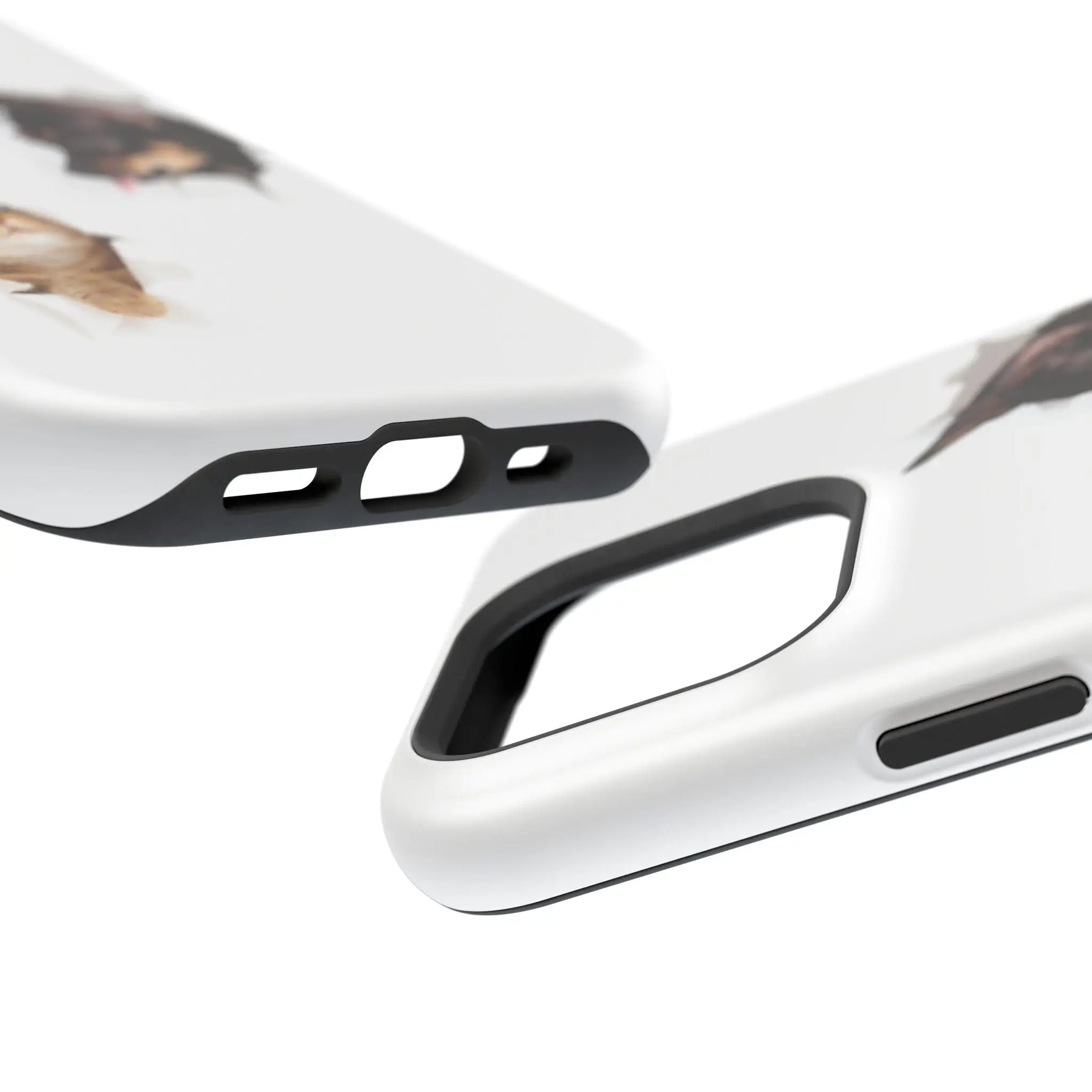 Impact-Resistant Cases with a cat and a dog - Shamo's