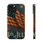 Fundas delgadas para teléfono con la inscripción 4 de julio para iPhone 17 y más