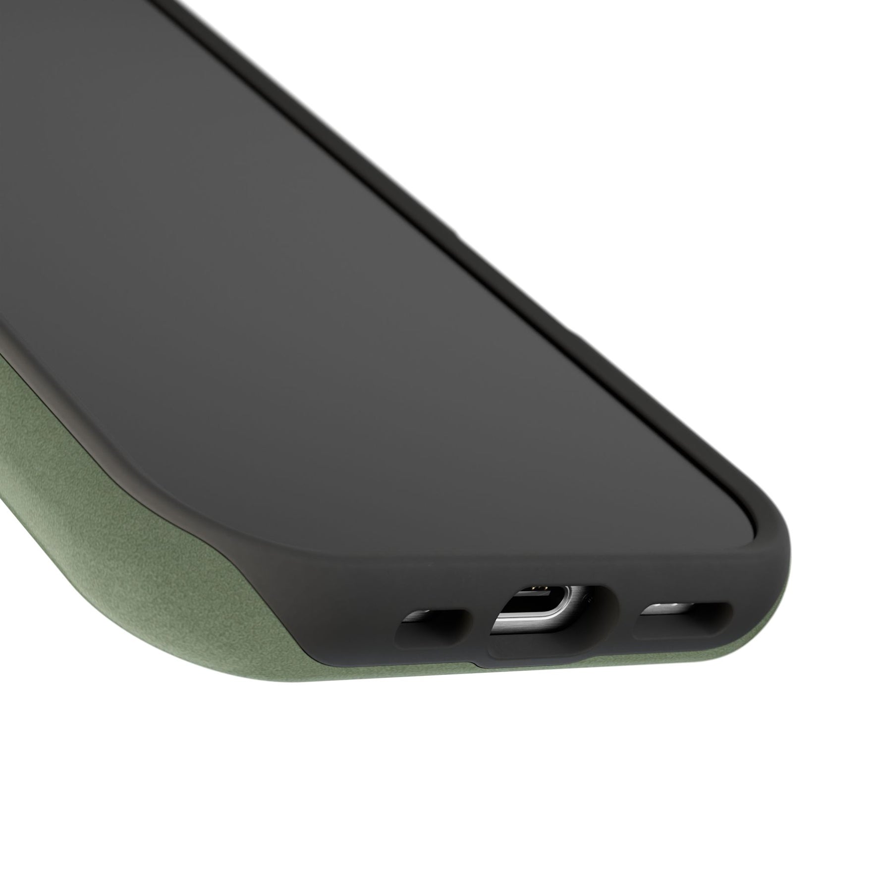 Olive Green MagSafe Compatible Impact-Resistant iPhone Case