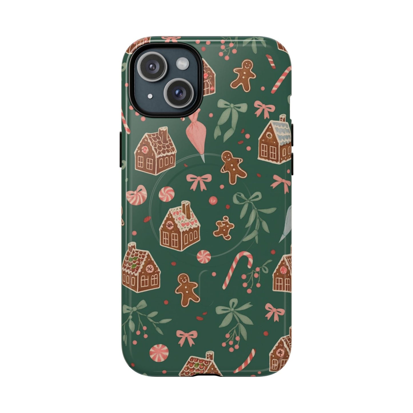 Holiday Gingerbread iPhone Case | MagSafe  Shamo's iPhone 15 Plus / Glossy