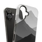 Monochrome Mountain Design iPhone Case | MagSafe