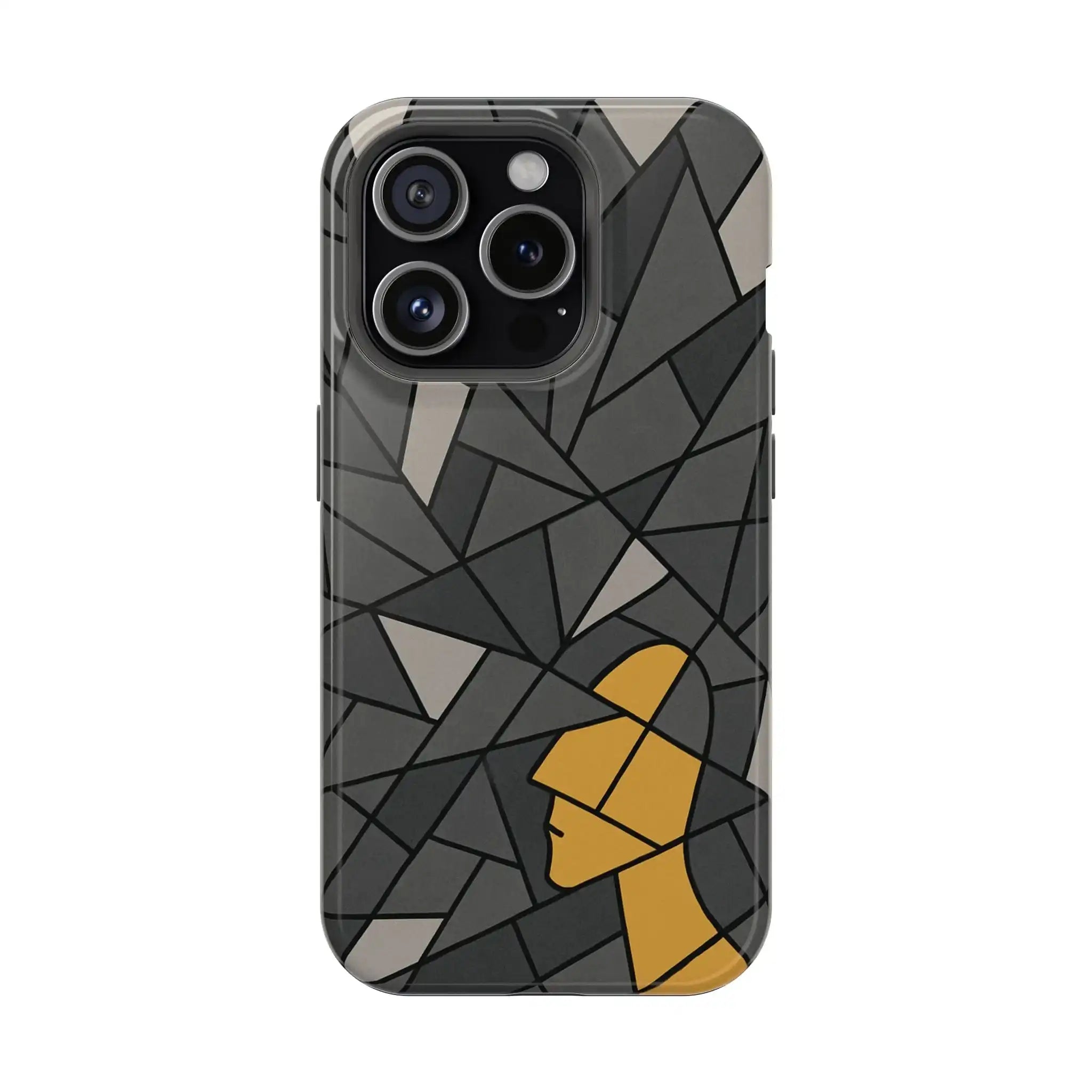 “Rebuilding Myself” Abstract iPhone Case — Magnetic MagSafe Impact-Resistant  Shamo's iPhone 15 Pro / Glossy