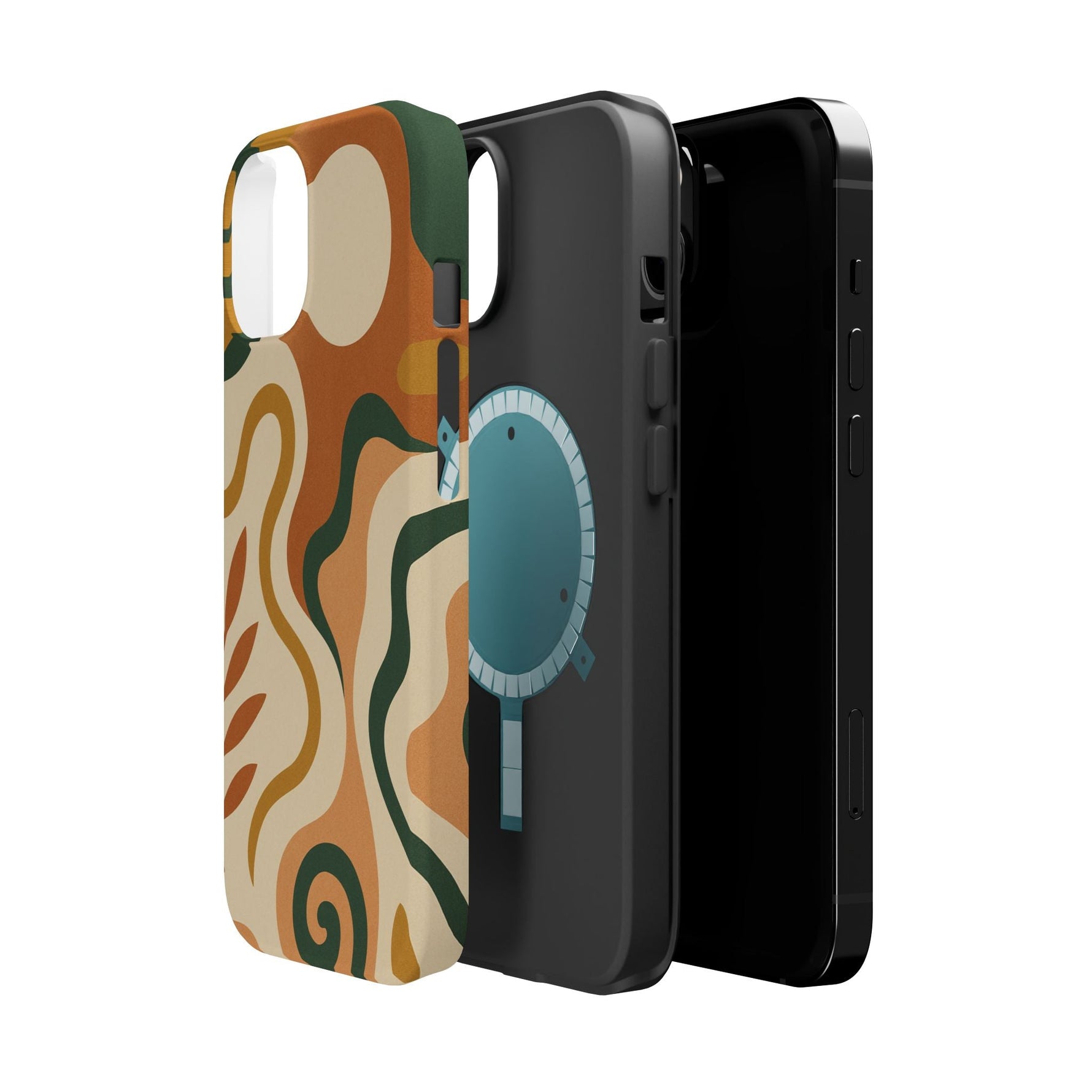 Abstract Earth-Tone Impact iPhone Case — MagSafe  Shamo's