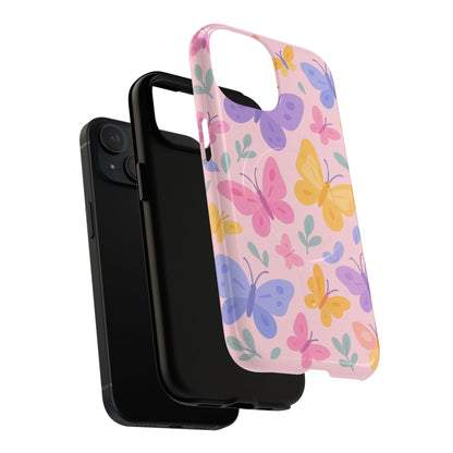 Butterfly Pattern Compatible with MagSafe Tough Magnetic Phone Case