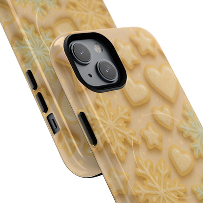Heart & Snowflake Holiday iPhone Case — compatible with MagSafe