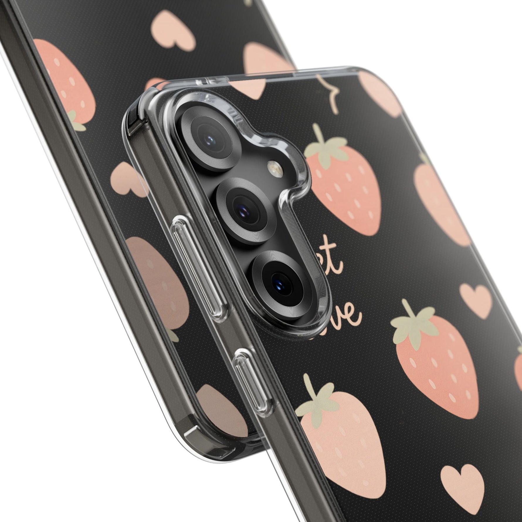 Sweet Love Strawberry Clear iPhone Case | MagSafe  Shamo's