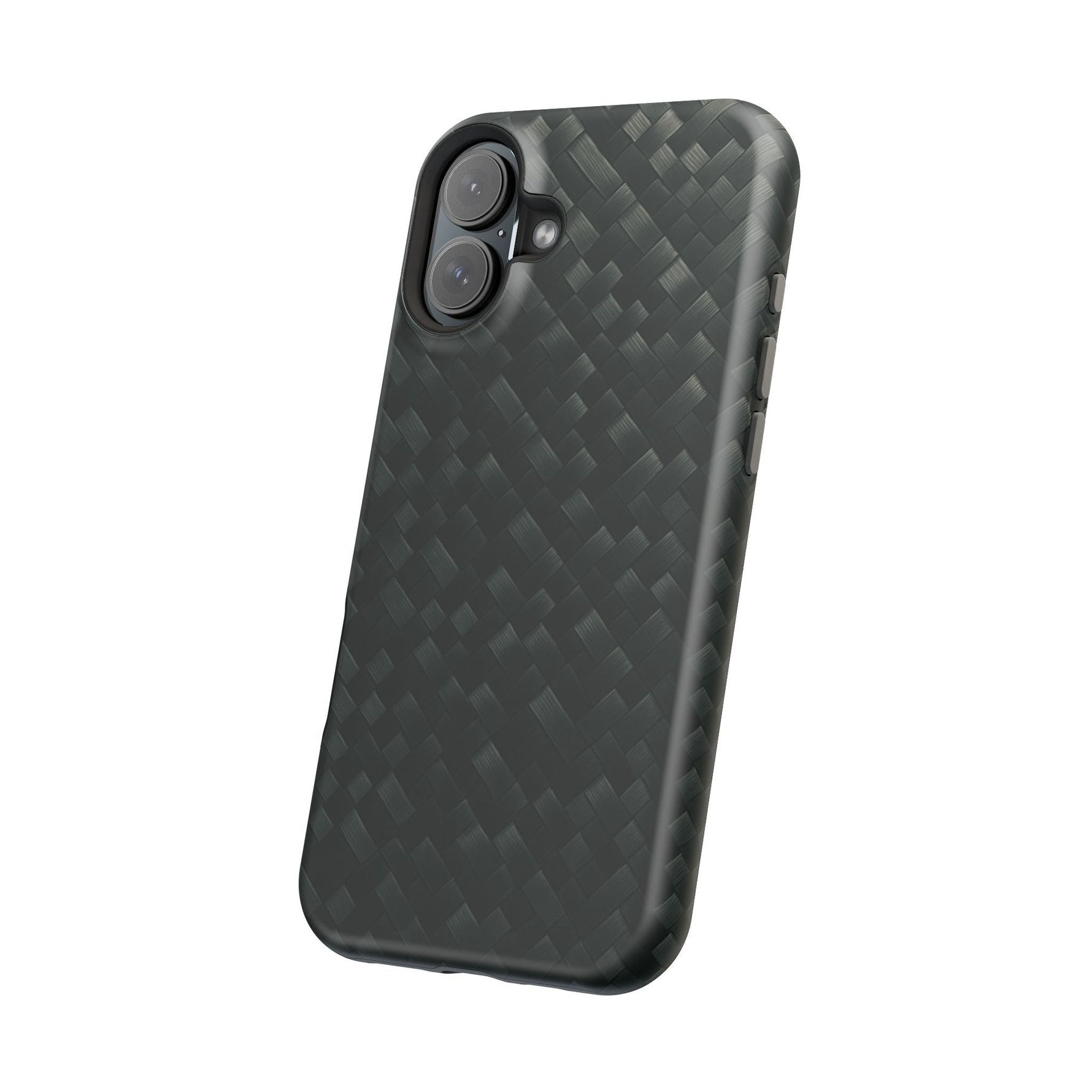 Dark Carbon Fiber Texture Magnetic Impact-Resistant iPhone Case | MagSafe compatible  Shamo's