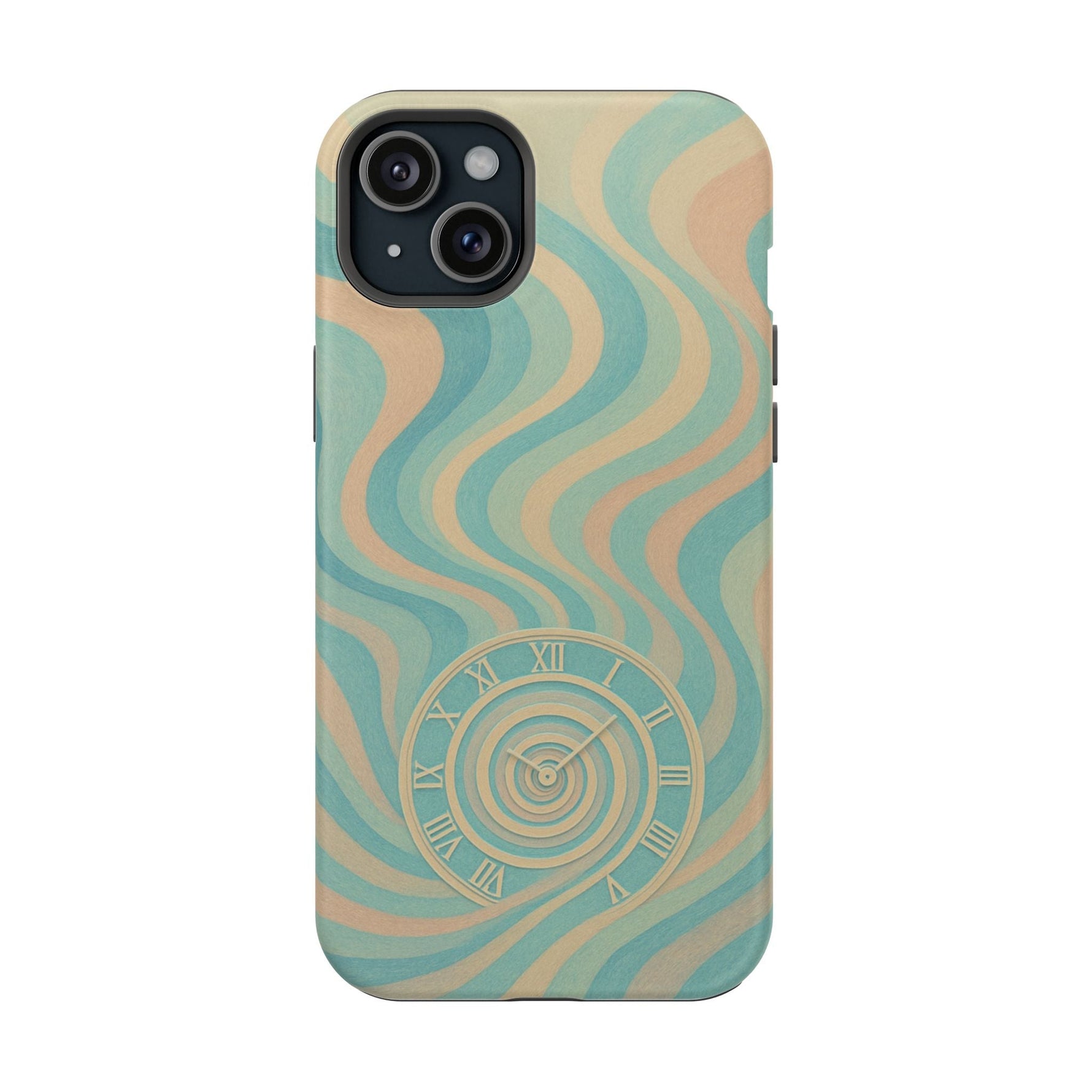“Flow of Time” iPhone Case with MagSafe Compatibility  Shamo's iPhone 15 Plus / Matte