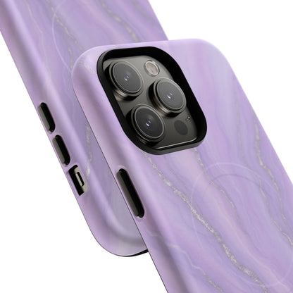 Lavender Marble iPhone Case with MagSafe