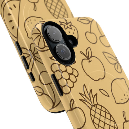 Fruity Drawing Design iPhone Case | Compatible with MagSafe