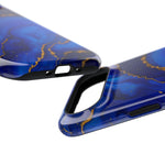 Blue Gold Marble Phone Case  Shamo's