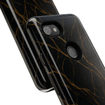 Black Marble Tough iPhone Case  Shamo's