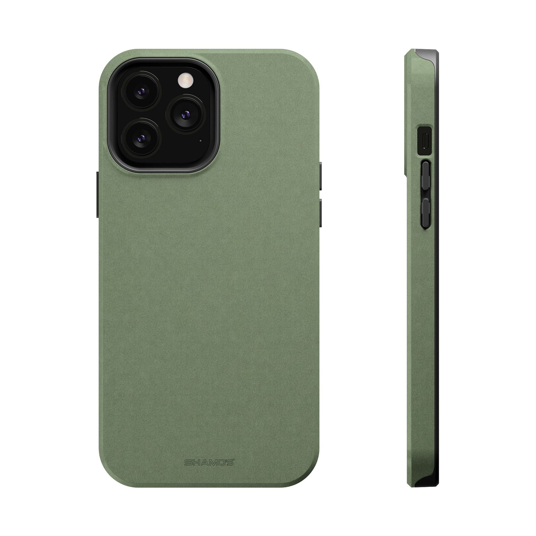 Olive Green MagSafe Compatible Impact-Resistant iPhone Case