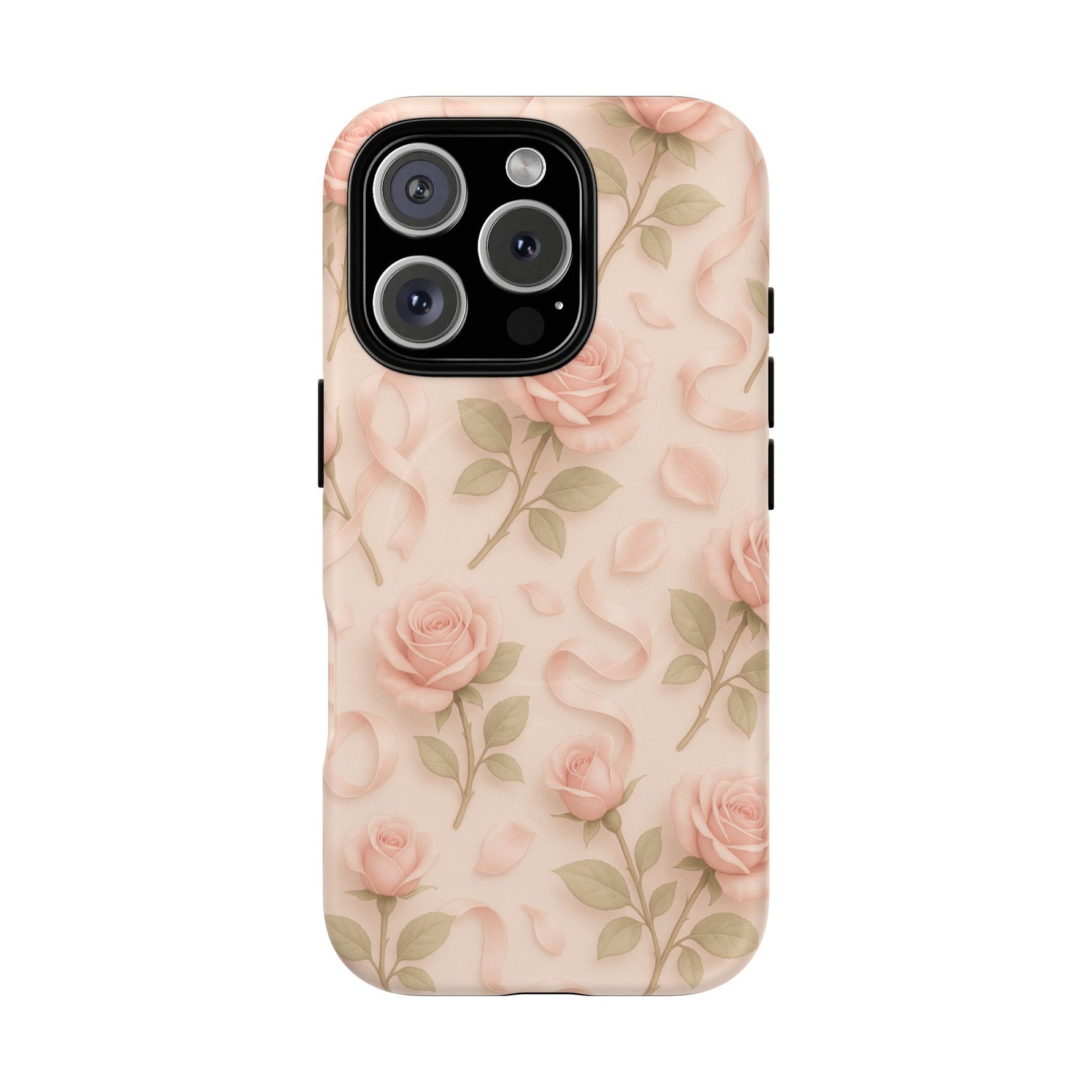 Blush Roses and Ribbons 3D iPhone Case | MagSafe - Shamo's