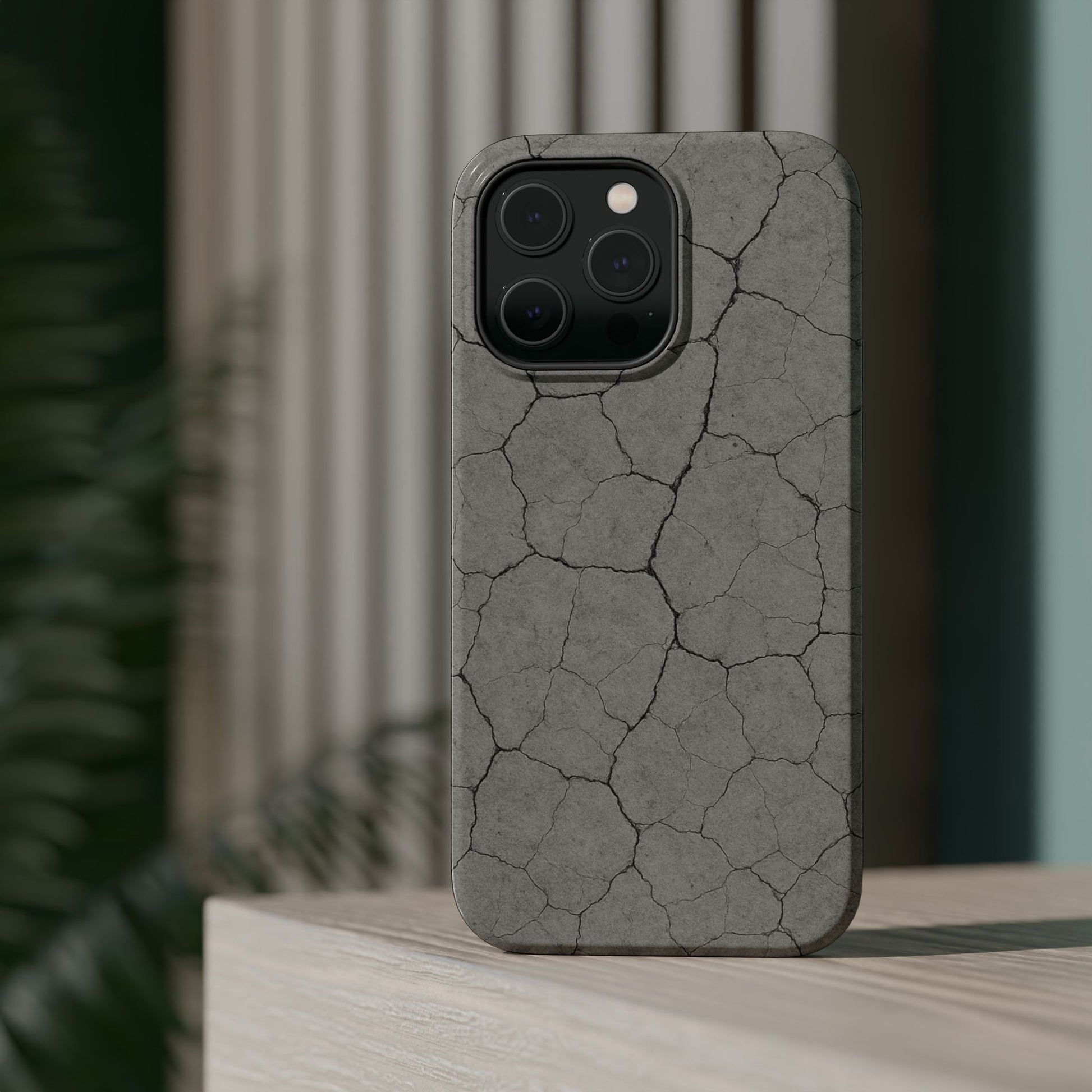 Cracked Concrete Texture iPhone Case with MagSafe compatibility  Shamo's