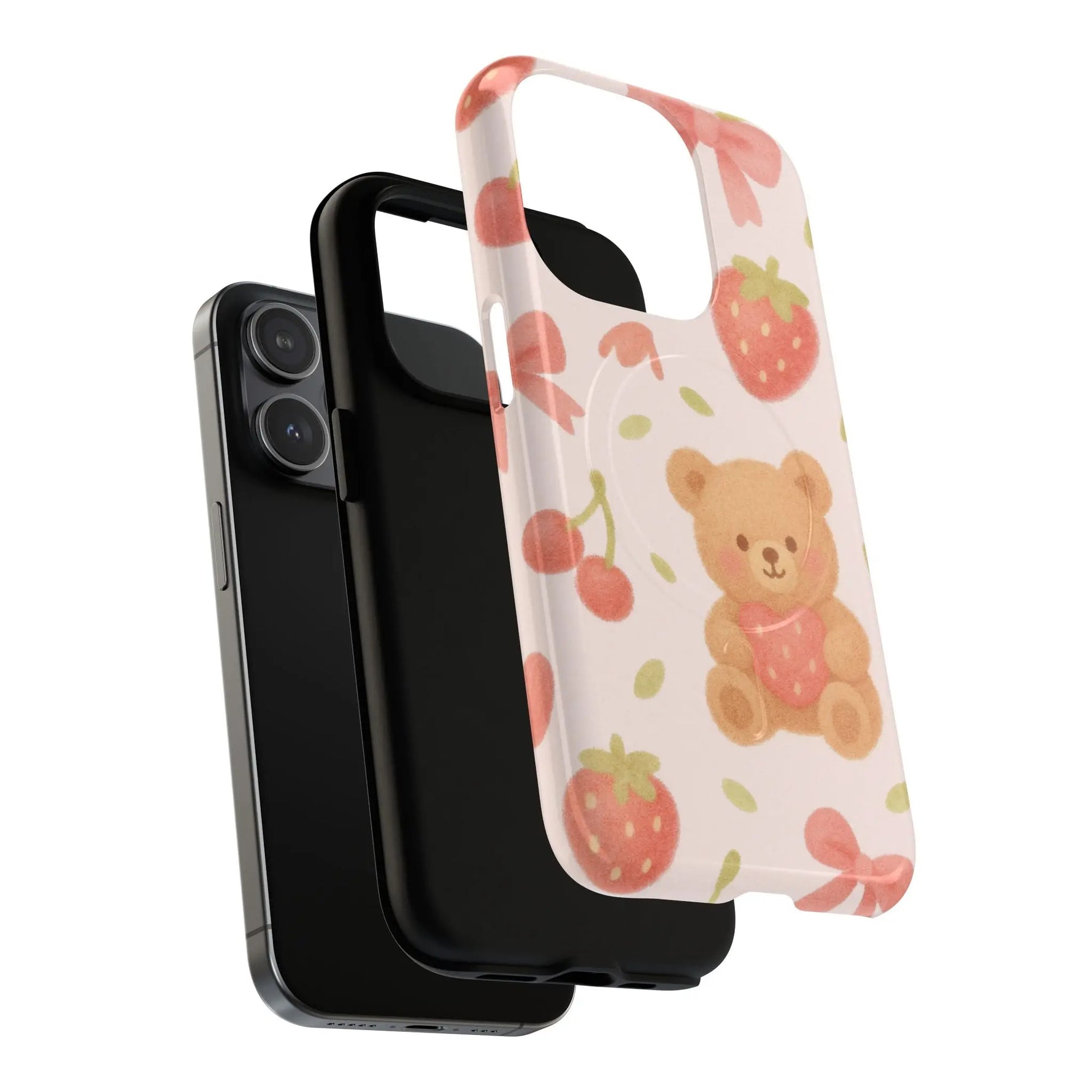 Teddy Berry Basket Friends iPhone Case with MagSafe - Shamo's